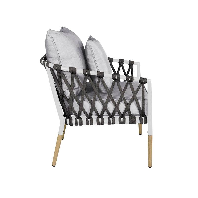 Cargue la imagen en el visor de la galería, Sillon Color Blanco con Negro BELINAS INDIVIDUAL-B1095-2 / 10095