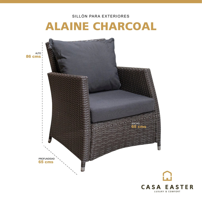 Cargue la imagen en el visor de la galería, Sillon Color Carbon ALAINE INDIVIDUAL-1998-2