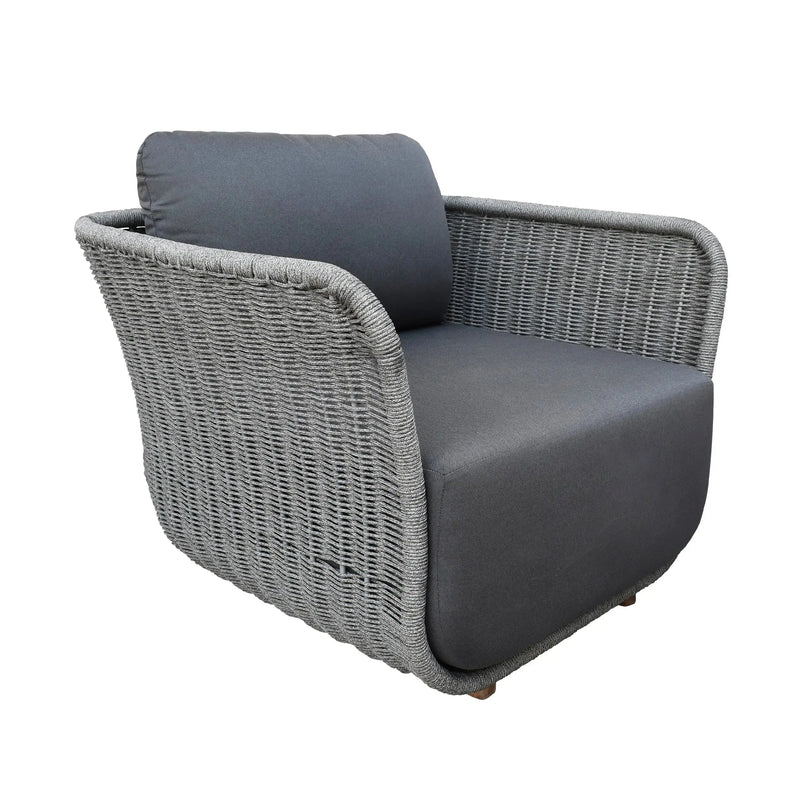 Cargue la imagen en el visor de la galería, Sillón Individual para Interior y Exterior de Aluminio color Carbon Sundown Individual-HUC39907