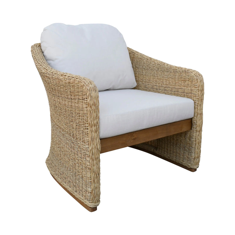 Cargue la imagen en el visor de la galería, Sillón Individual para interior y exterior de Rattan color Natural Florida-HUC39840 CasaEaster