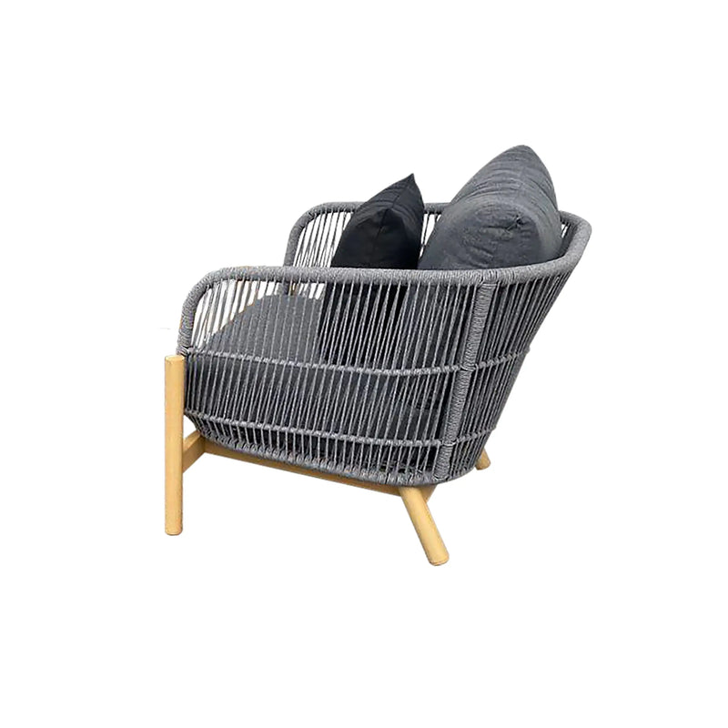 Cargue la imagen en el visor de la galería, Sillón Individual para interiory exterior color gris Lighton- GL3A-608321SQKD CasaEaster