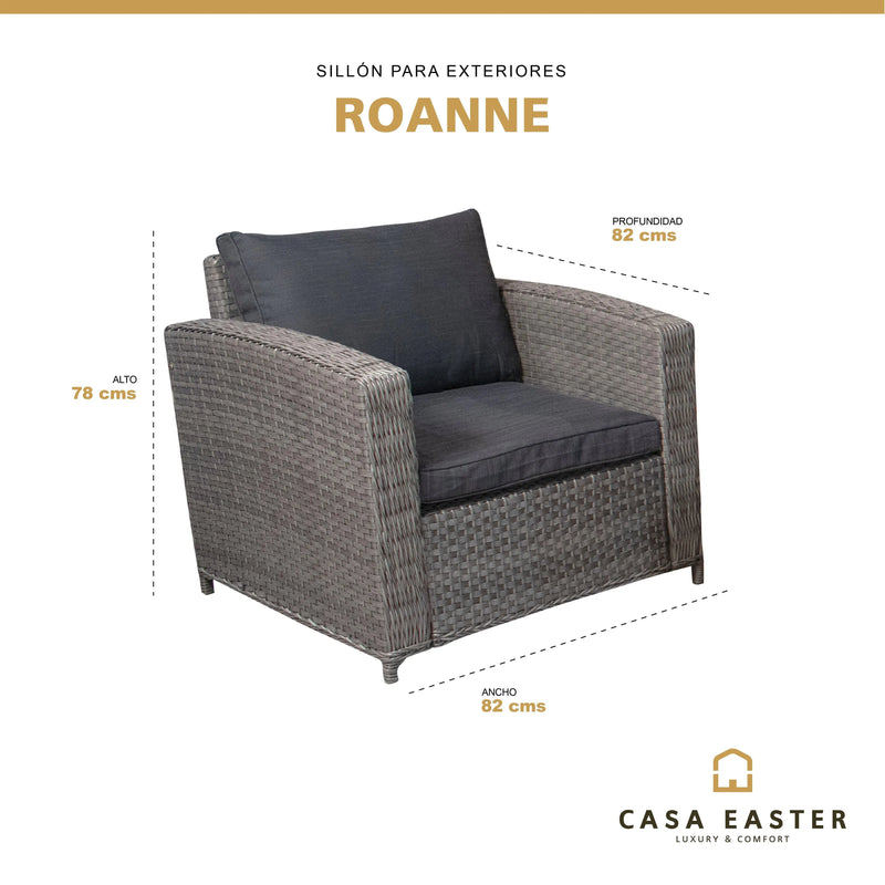 Cargue la imagen en el visor de la galería, Sillon ROANNE INDIVIDUAL-HUC96-7