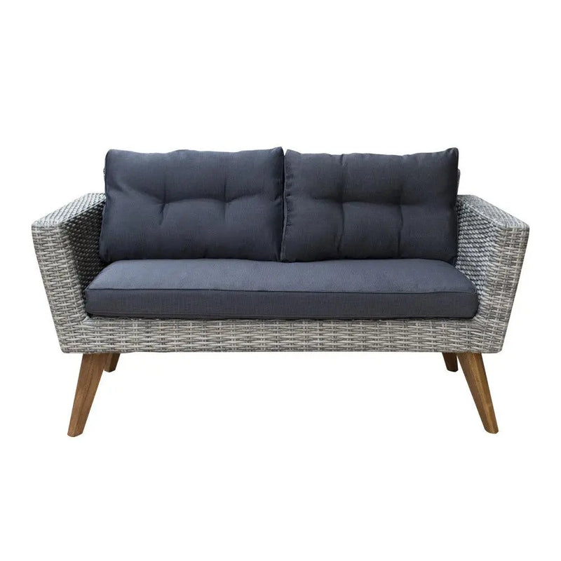 Cargue la imagen en el visor de la galería, Sofa de Ratan para Terraza o Jardin VITA DOBLE -VTADO