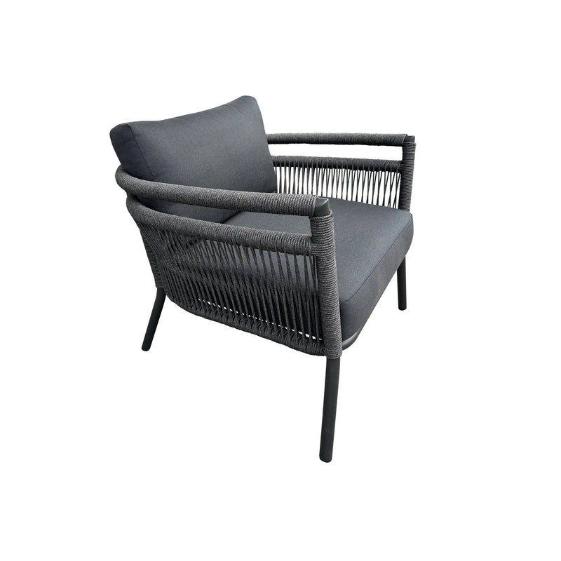 Cargue la imagen en el visor de la galería, Sillon individual color Carbon Acapulco - GL3A6025221 CasaEaster