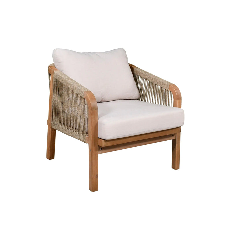 Cargue la imagen en el visor de la galería, Sillon para Exterior e Interior De Madera RIMINI INDIVIDUAL- HUC25687KD