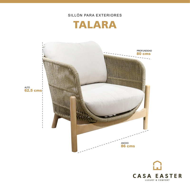 Cargue la imagen en el visor de la galería, Sillon para Exterior e Interior TALARA INDIVIDUAL- HUC25759-1 CasaEaster