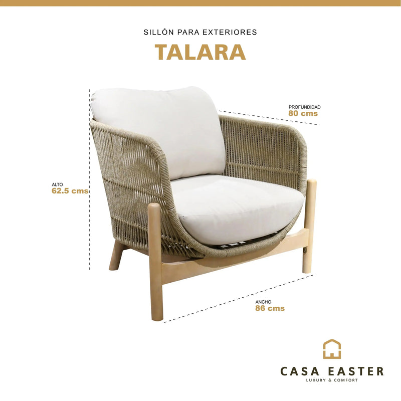 Cargue la imagen en el visor de la galería, Sillon para Exterior e Interior TALARA INDIVIDUAL- HUC25759-1 CasaEaster