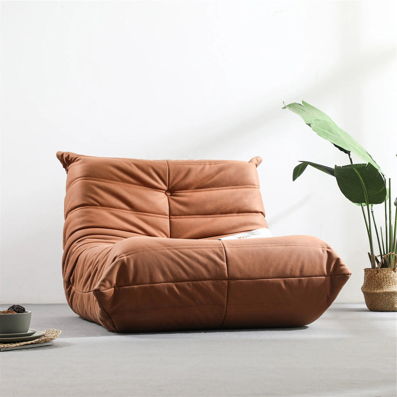 Cargue la imagen en el visor de la galería, Sofá estilo Puff Farry color Cafe - BD15BR CasaEaster