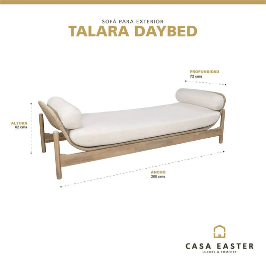 Sofa para Exterior e Interior de  TALARA DAY BED- HUC25773-2 CasaEaster