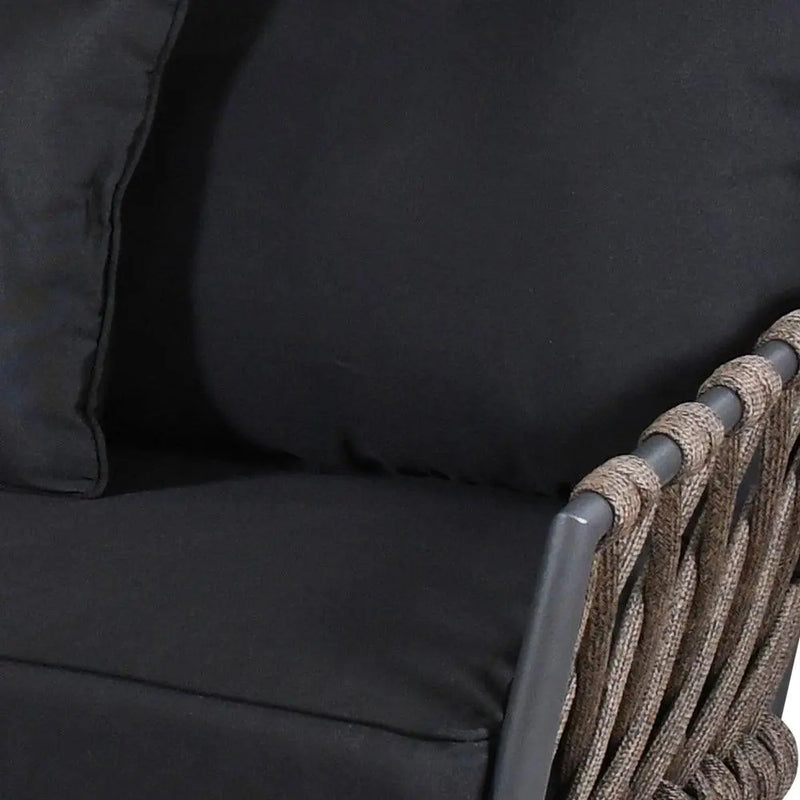 Cargue la imagen en el visor de la galería, Sofa para Terraza o Jardin Color Carbon con Cafe BELINAS TRIPLE-10000 - 10-3