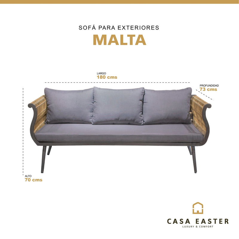 Cargue la imagen en el visor de la galería, Sofa para Terraza o Jardin MALTA TRIPLE-Strml