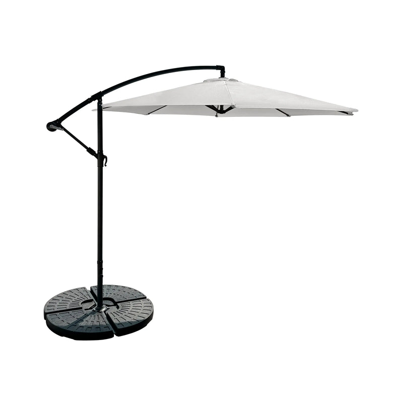 Cargue la imagen en el visor de la galería, Sombrilla Banana color Blanco + base Coco CasaEaster