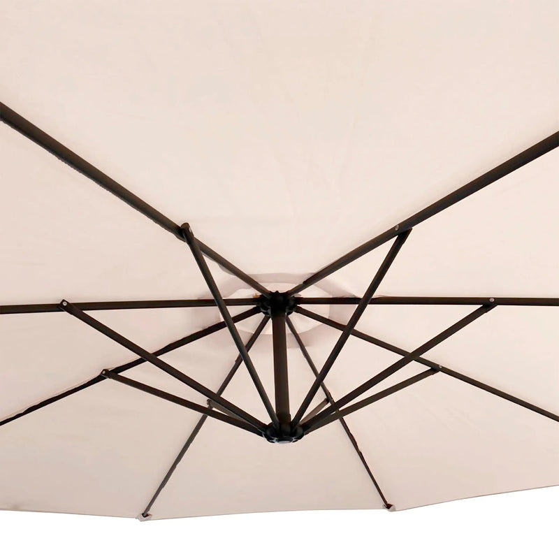 Cargue la imagen en el visor de la galería, Sombrilla Banana color Light Taupe + base coco CasaEaster