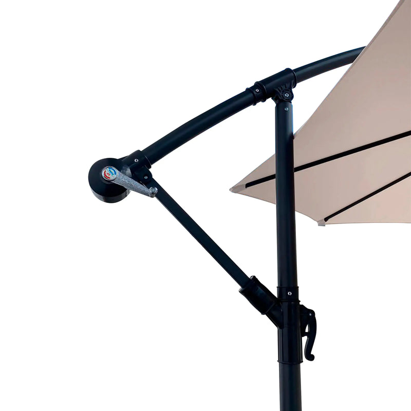 Cargue la imagen en el visor de la galería, Sombrilla Banana color Light Taupe + base coco CasaEaster