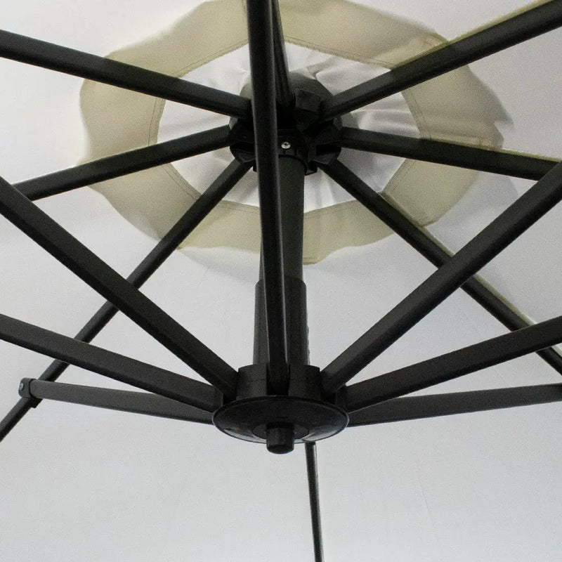 Cargue la imagen en el visor de la galería, Sombrilla Lateral para Exterior o Interior Color Beige HOME-UMN06BE CasaEaster