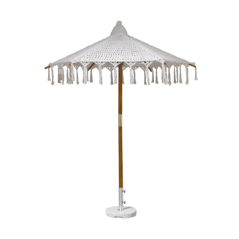 Cargue la imagen en el visor de la galería, Sombrilla para Exterior e Interior Color Blanca BOHOCHIC 01 -60618C