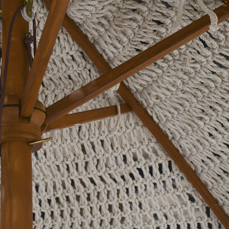 Cargue la imagen en el visor de la galería, Sombrilla para Exterior e Interior Color Blanca BOHOCHIC 01 -60618C