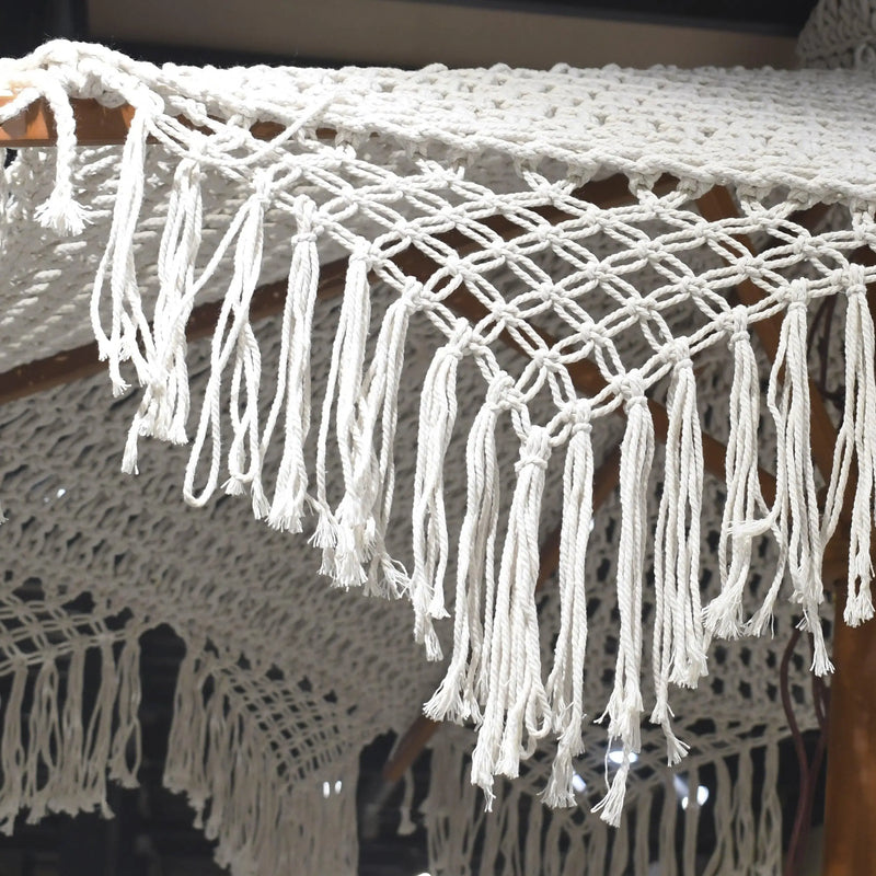 Cargue la imagen en el visor de la galería, Sombrilla para Exterior e Interior Color Beige BOHOCHIC 07-60618B