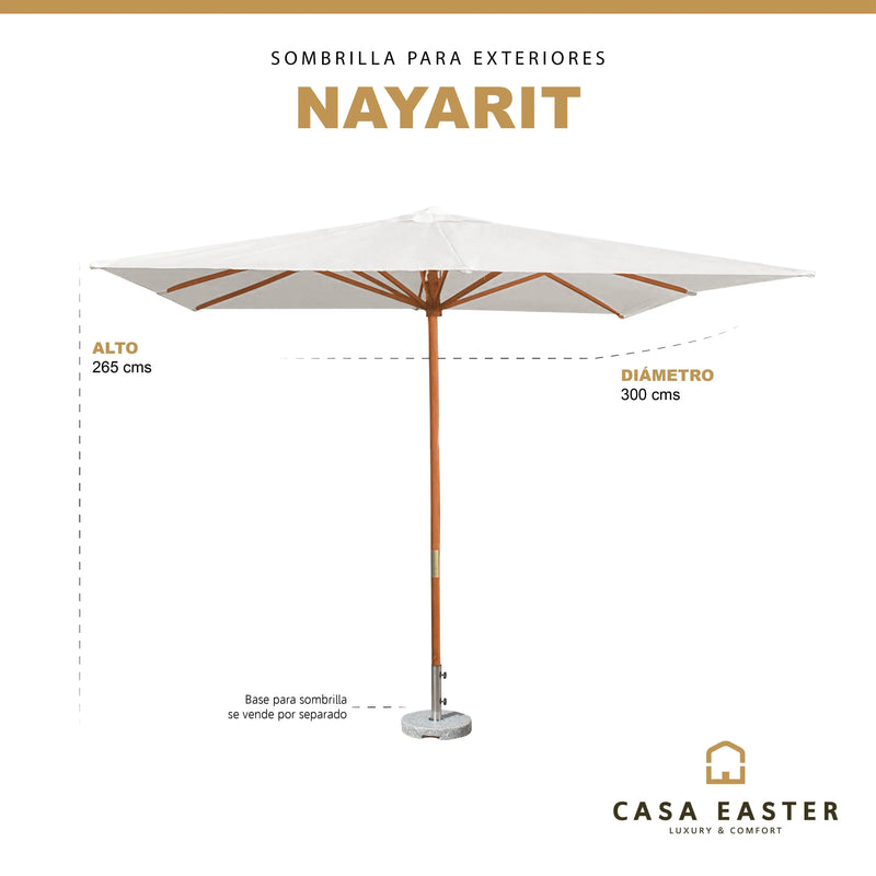 Cargue la imagen en el visor de la galería, Sombrilla para Exterior e Interior Color Beige NAYARIT-60106ML