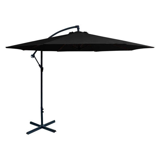 Sombrilla para Exterior o Interior Color Negro -BANANA-BAN0901