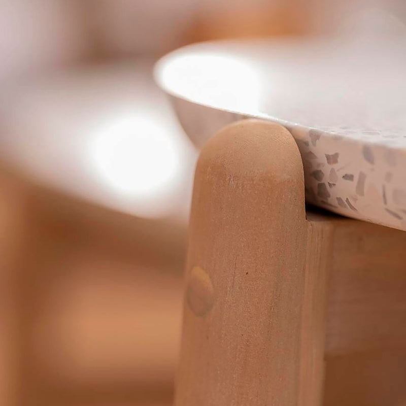 Cargue la imagen en el visor de la galería, Sala para Exterior e Interior de Madera Acacia Color Blanco TALARA DOBLE-SDMPETD