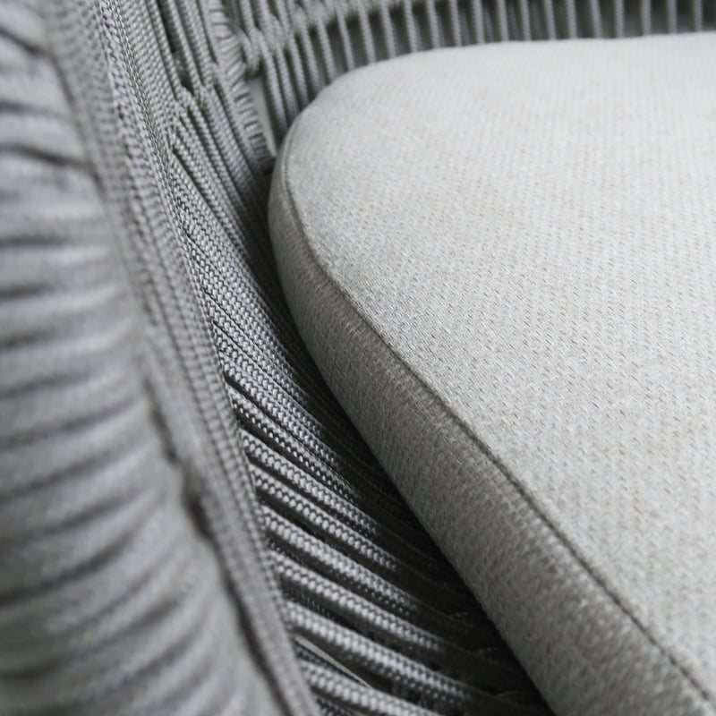 Cargue la imagen en el visor de la galería, Silla de Lazo para Exterior e Interior de Madera Acacia color Gris TALARA - HUC39669-GR