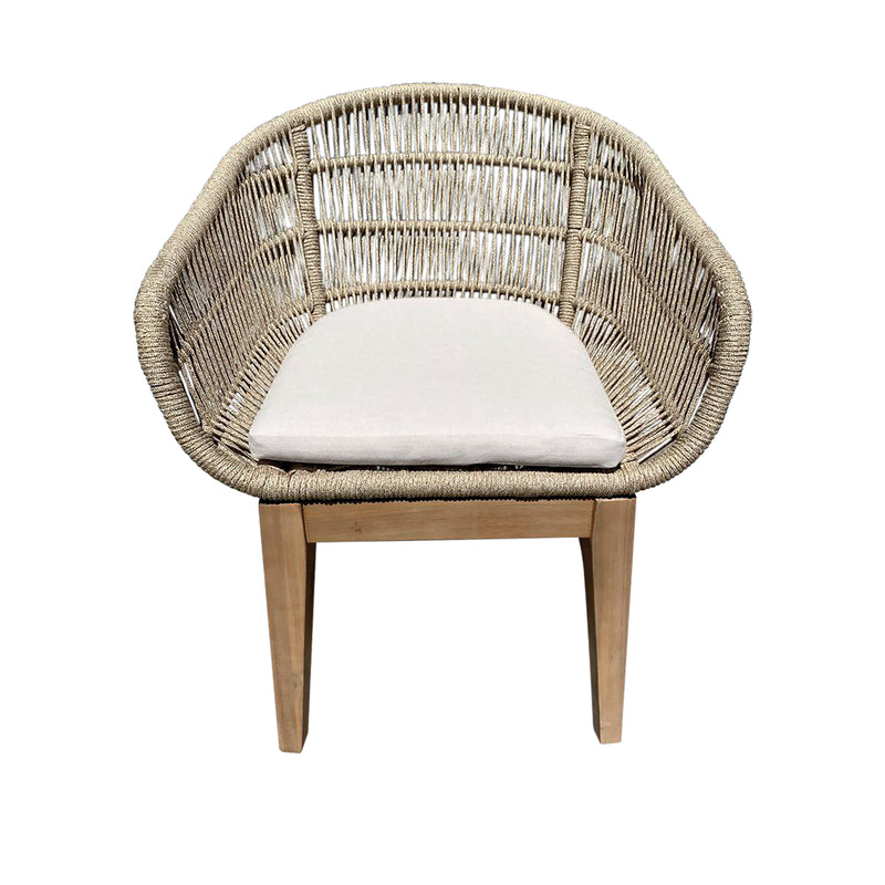 Cargue la imagen en el visor de la galería, Comedor Redondo 1.5 M de Madera Talara + 4 sillas Talara