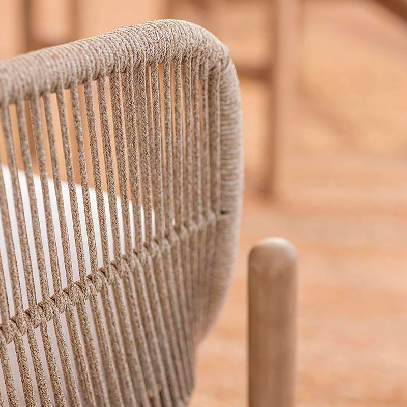 Cargue la imagen en el visor de la galería, Set para Exterior e Interior de Madera Acacia Color Blanco TALARA BISTRO-6216869180