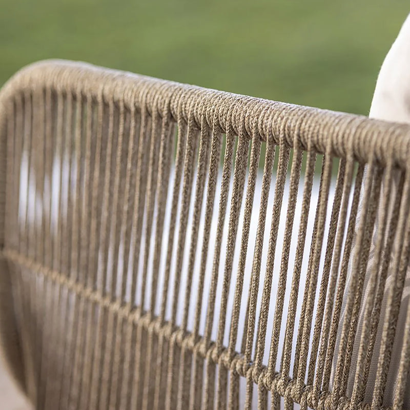 Cargue la imagen en el visor de la galería, Silla de Lazo para Exterior e Interior de Madera Acacia Color Beige TALARA -HUC39669