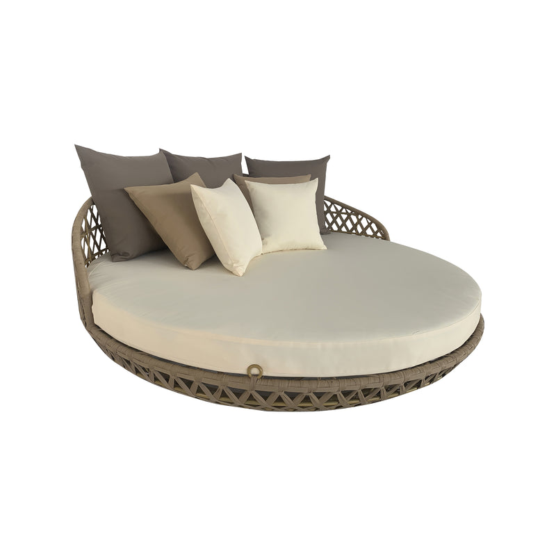 Cargue la imagen en el visor de la galería, Camastro TG0355-CH redondo color Champagne - TG0355-CH