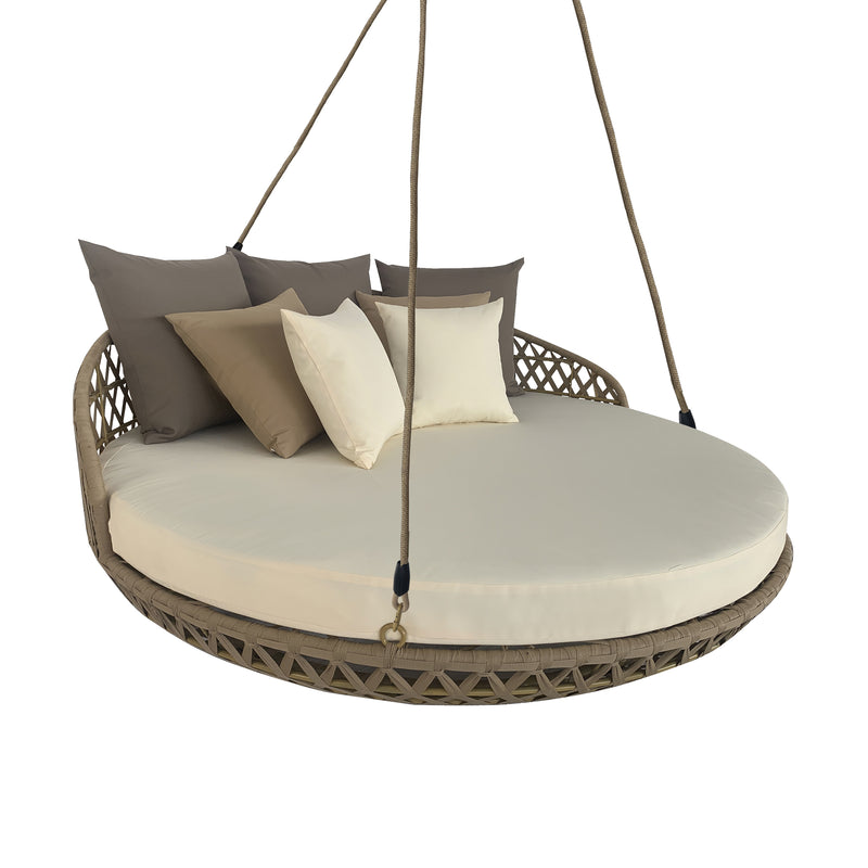 Cargue la imagen en el visor de la galería, Camastro TG0355-CH redondo color Champagne - TG0355-CH