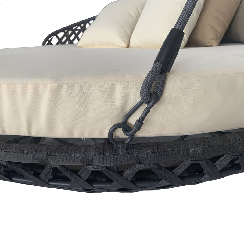 Cargue la imagen en el visor de la galería, Camastro TG0355-GR redondo color Gris - TG0355-GR