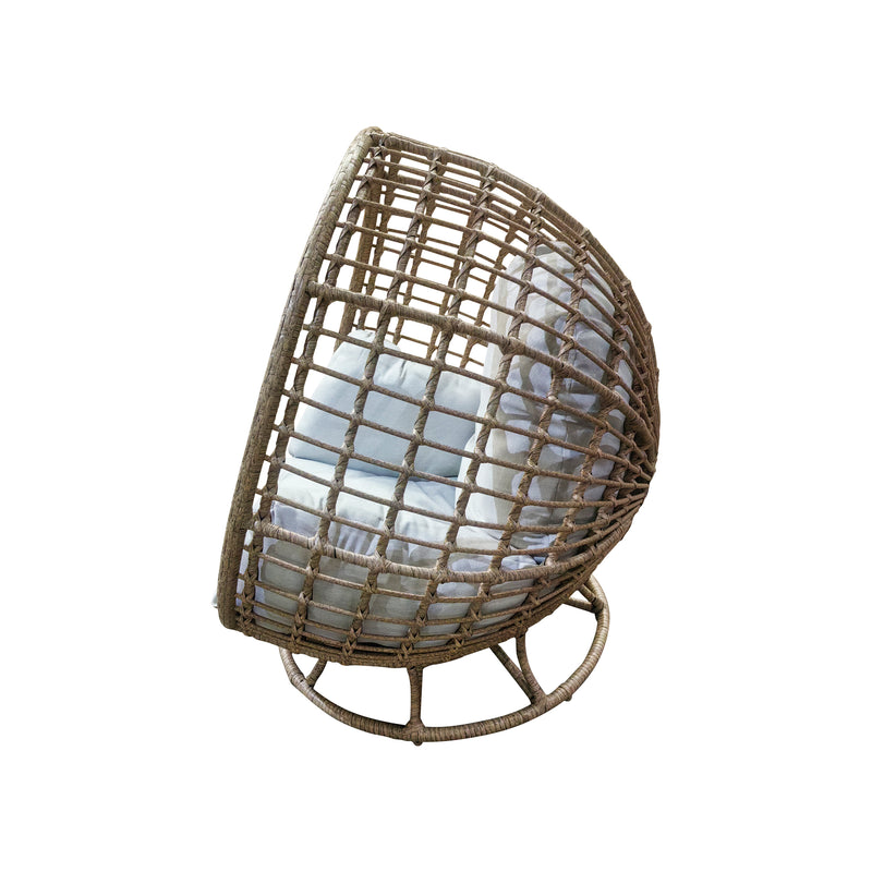 Cargue la imagen en el visor de la galería, Sillón individual Redondo THE O, bajo color natural - GLA6281139