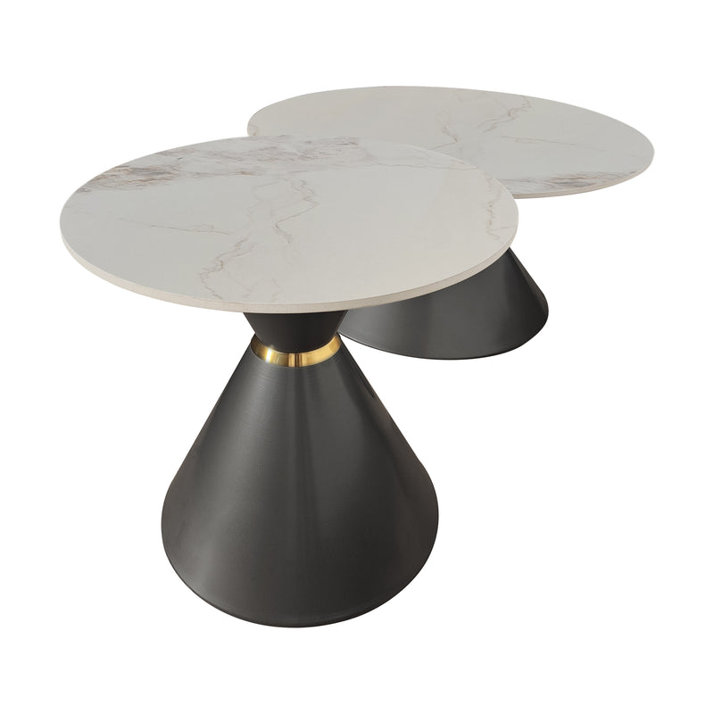 Cargue la imagen en el visor de la galería, Mesas de centro de Interior set Duo Thore 80 cms / 50 cms color Carbon - 99994