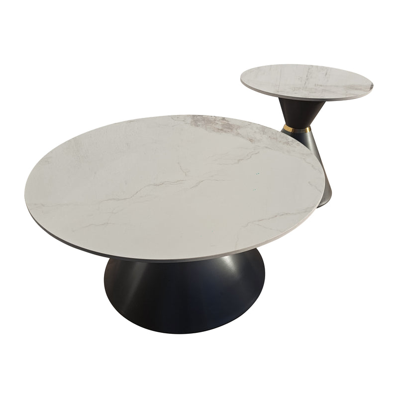 Cargue la imagen en el visor de la galería, Mesas de centro de Interior set Duo Thore 80 cms / 50 cms color Carbon - 99994