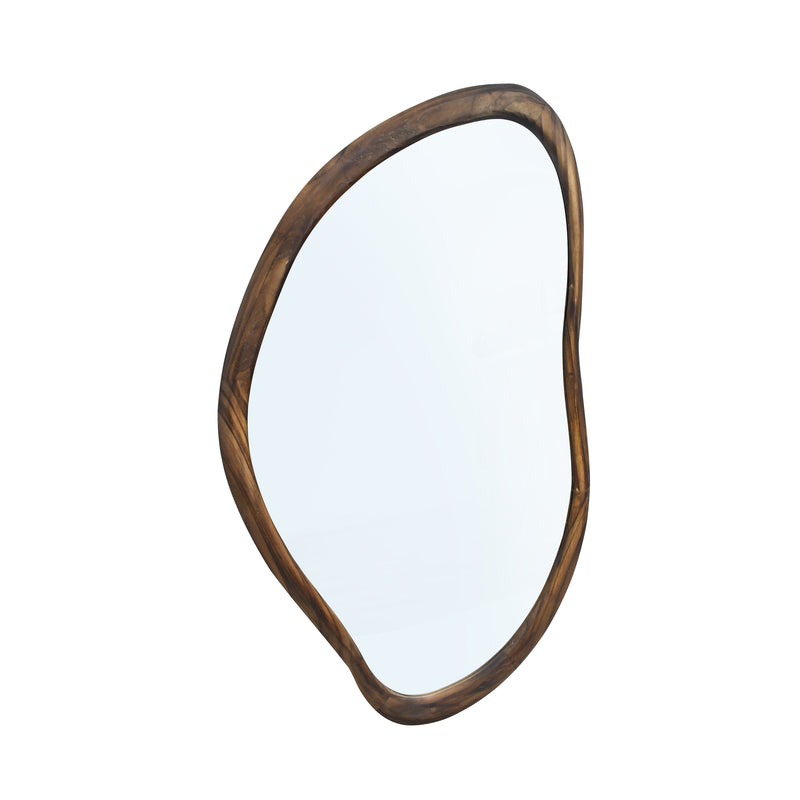Cargue la imagen en el visor de la galería, Espejo Decorativo Irregular Tipa color Café 92*58 cms - tipa