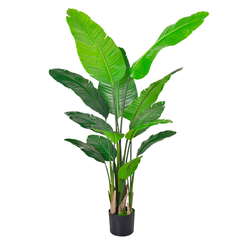 Cargue la imagen en el visor de la galería, Planta Decorativa Artificial para Exterior y Interior con 1.60m Alto, NEW TRAVELLER PALM - 201090-160