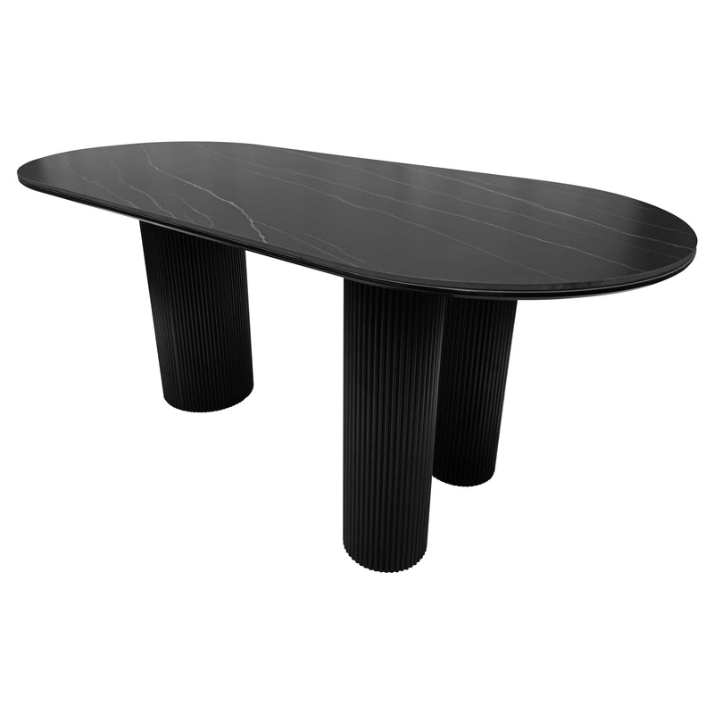 Cargue la imagen en el visor de la galería, Mesa de Comedor 1.8 M color Negro Tropicalito - BB0228-Black