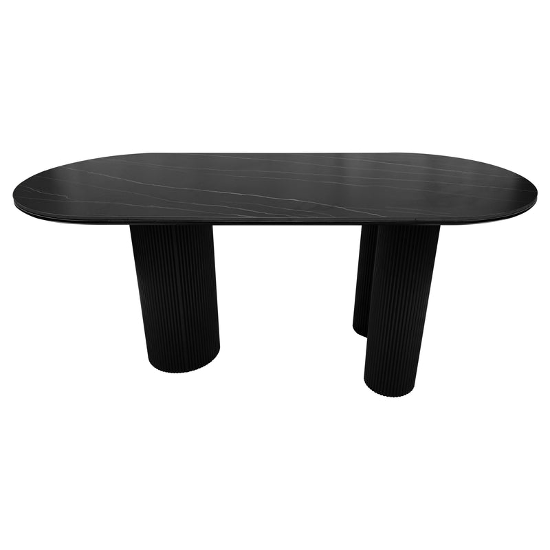 Cargue la imagen en el visor de la galería, Mesa de Comedor 1.8 M color Negro Tropicalito - BB0228-Black