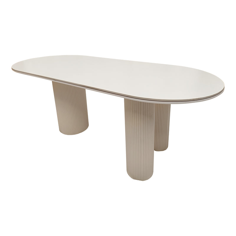 Cargue la imagen en el visor de la galería, Comedor Tropicalito color beige 1.8 M + 6 sillas Aragon JY6181XM2-BE