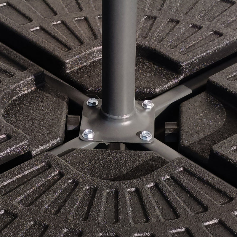 Cargue la imagen en el visor de la galería, Sombrilla Twin Para Jardin de triple sombrilla Color Beige - 2024TWB