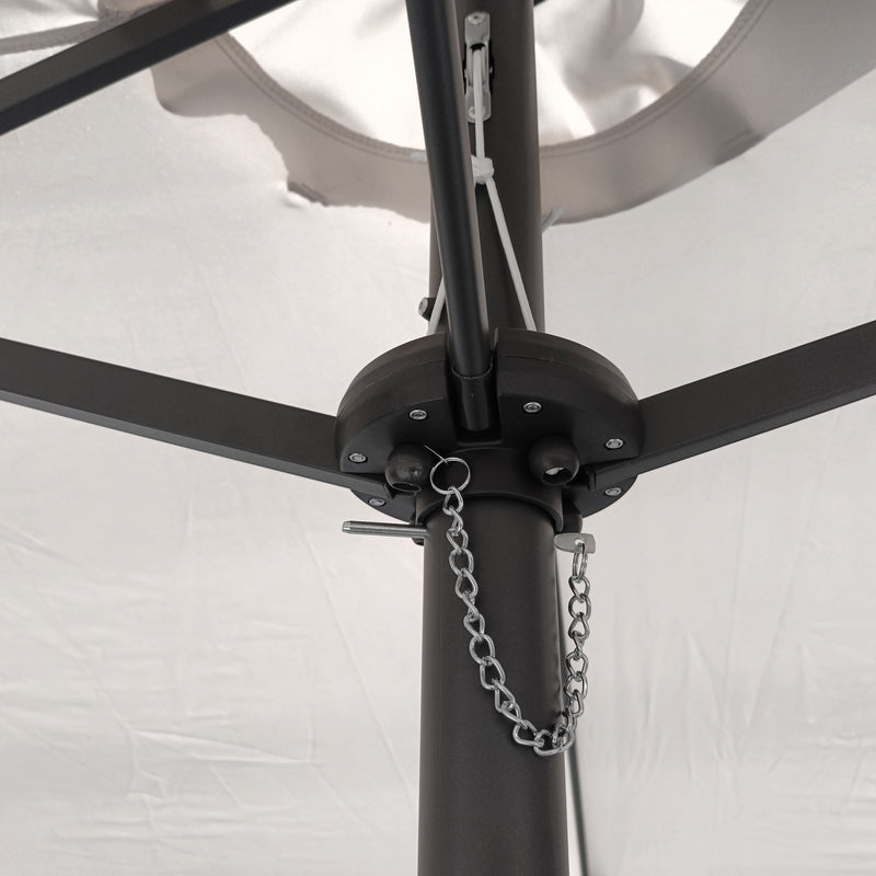 Cargue la imagen en el visor de la galería, Sombrilla Twin Para Jardin de triple sombrilla Color Blanco - 2024TWH