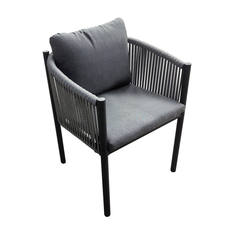 Cargue la imagen en el visor de la galería, Silla de aluminio TY color carbón - GLA6347510-CH