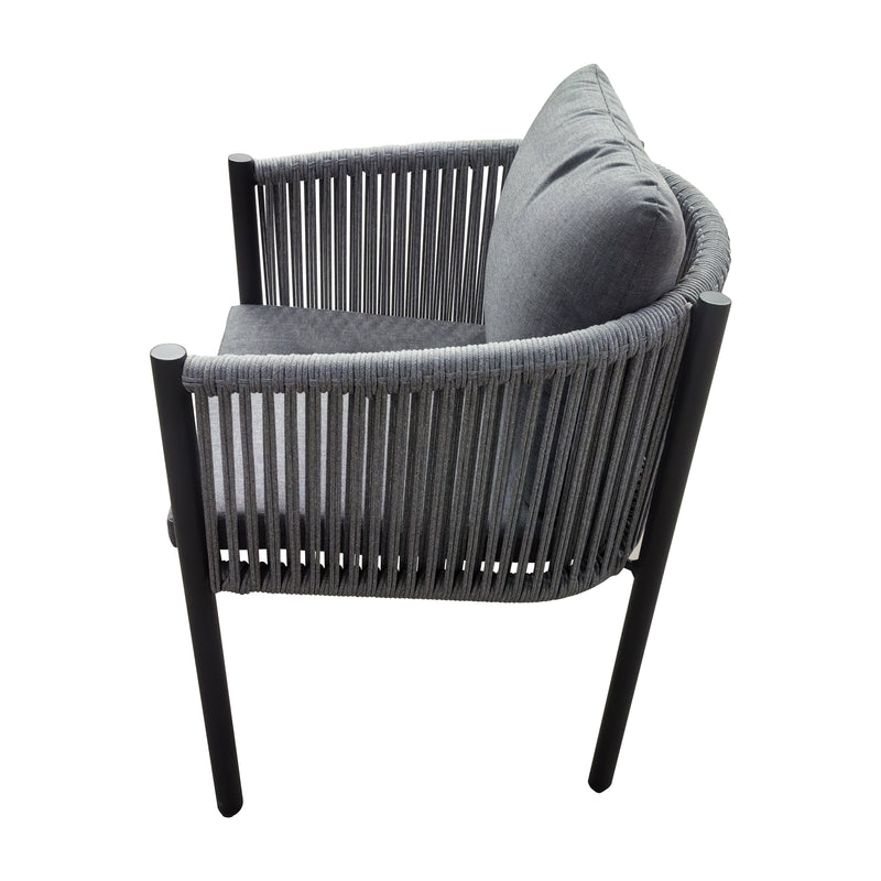 Cargue la imagen en el visor de la galería, Silla de aluminio TY color carbón - GLA6347510-CH