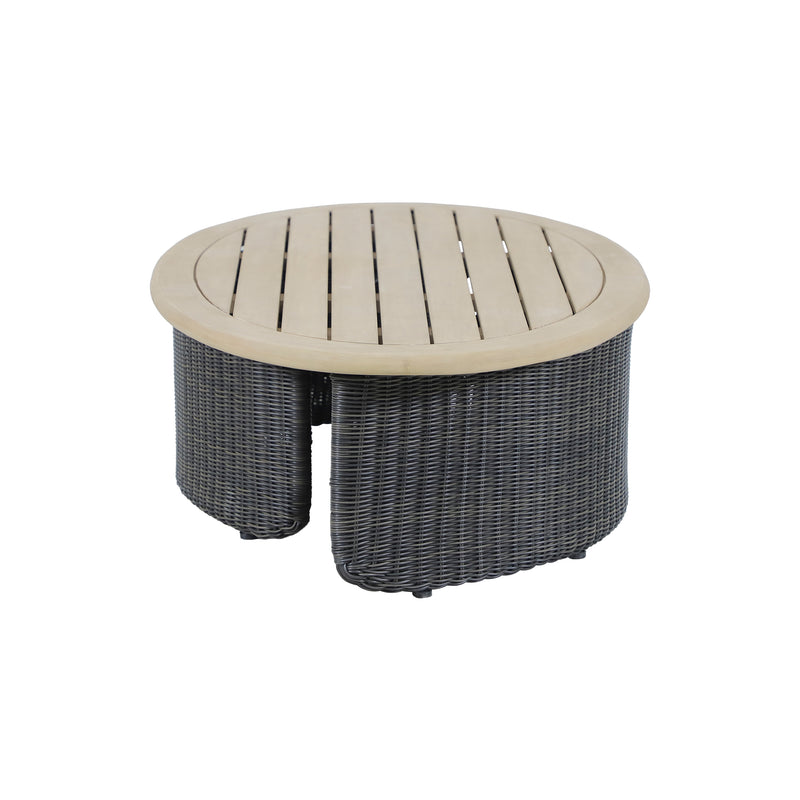 Cargue la imagen en el visor de la galería, Set triple de madera para exterior Tyler color gris y natural - HUC41271-73-74-76