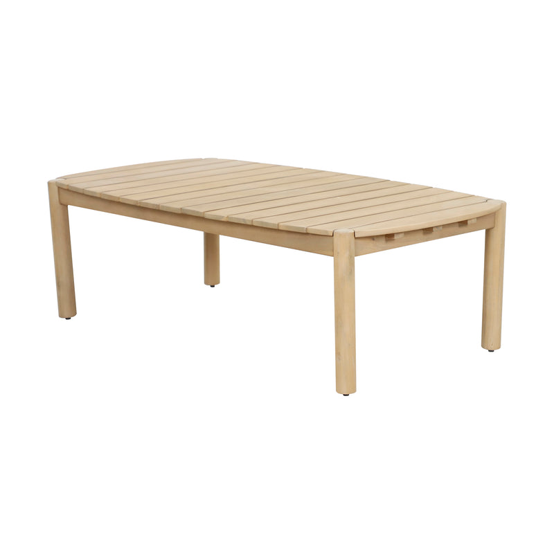 Cargue la imagen en el visor de la galería, Mesa de centro rectangular 1.1 M Tyson en madera color natural - HUC29093