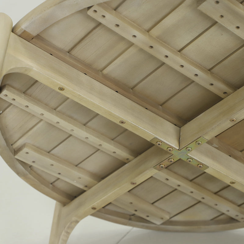 Cargue la imagen en el visor de la galería, Mesa de centro redonda Diam. 99.3 Tyson color natural - HUC38497