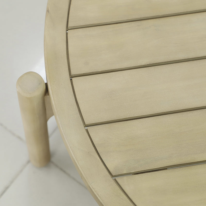 Cargue la imagen en el visor de la galería, Mesa de centro redonda Diam. 99.3 Tyson color natural - HUC38497