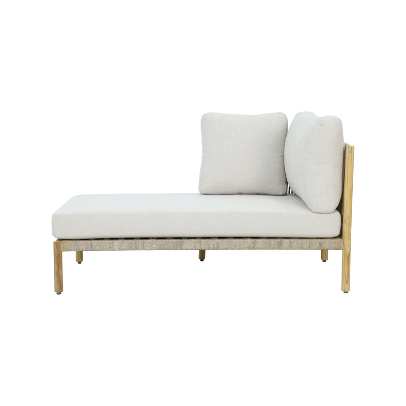 Cargue la imagen en el visor de la galería, Set doble Tyson Chaise de madera color natural - HUC40536-DBL