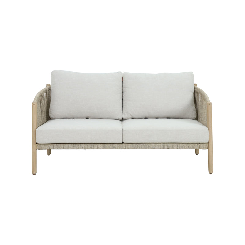 Cargue la imagen en el visor de la galería, Sofa doble de madera Tyson color natural - HUC40516